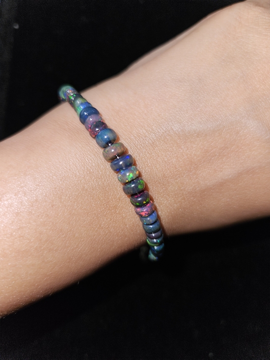 Jewelry - S925 Ethopian Fire Opal Bead Bracelet - Women Jewelry
